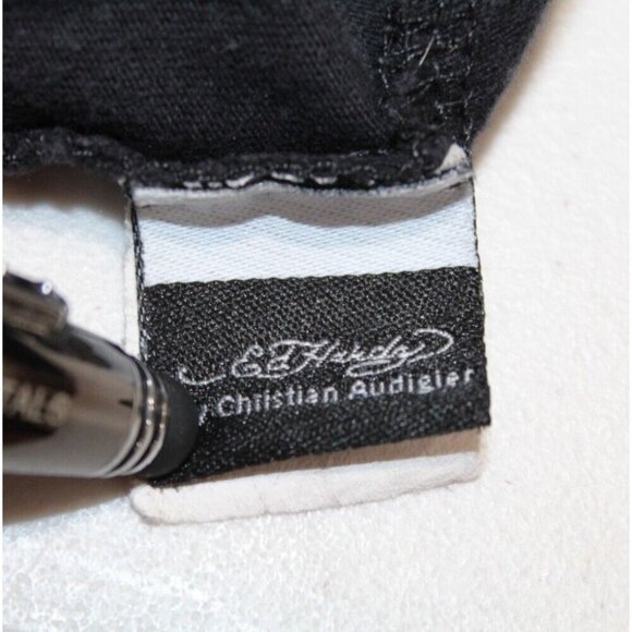 Vintage Ed Hardy T Shirt Mens XL Skull Star Tattoo Art Eagle Black y2k USA - Picture 4 of 7